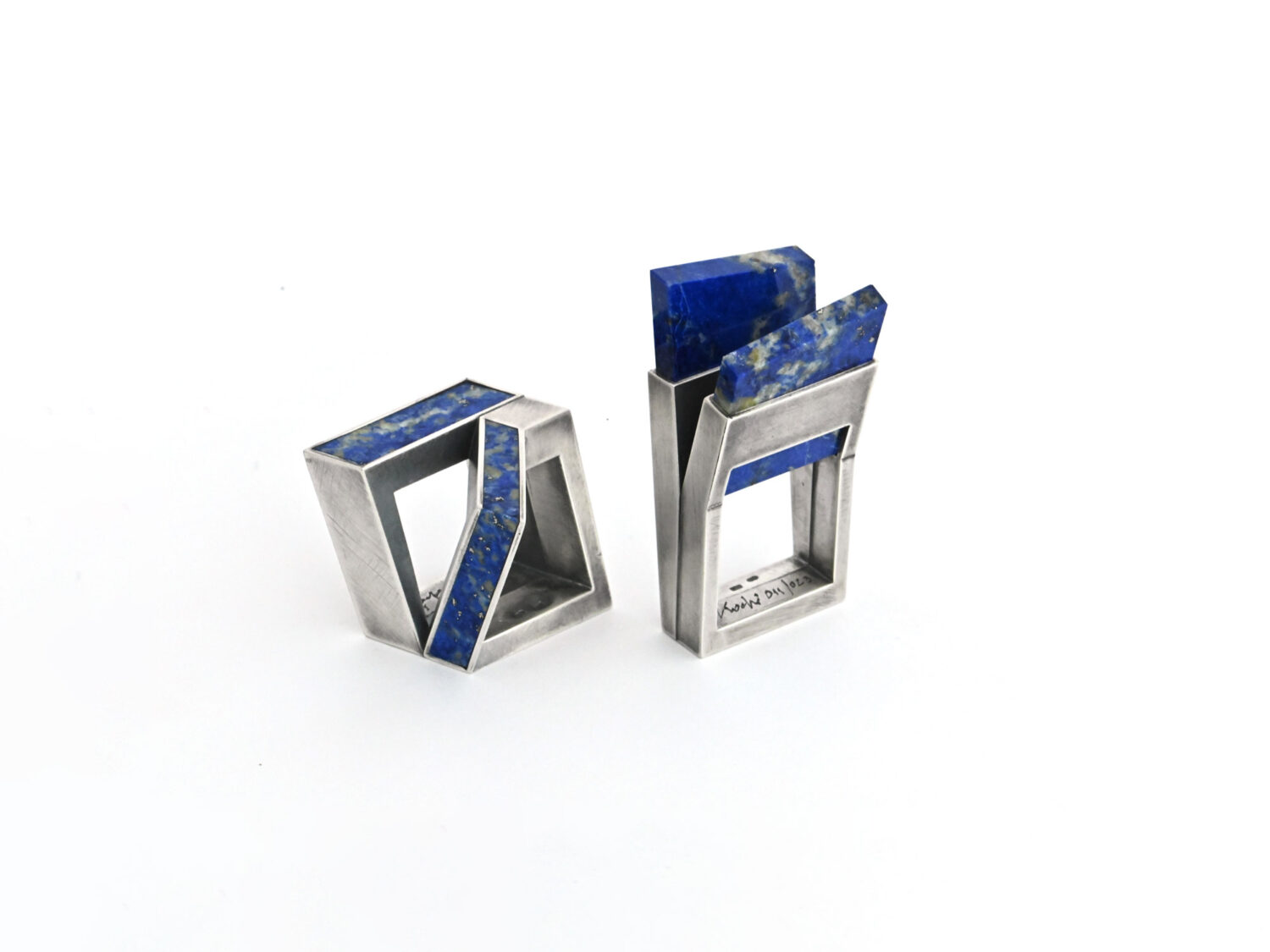 Rings, silver, lapislazuli, 2023