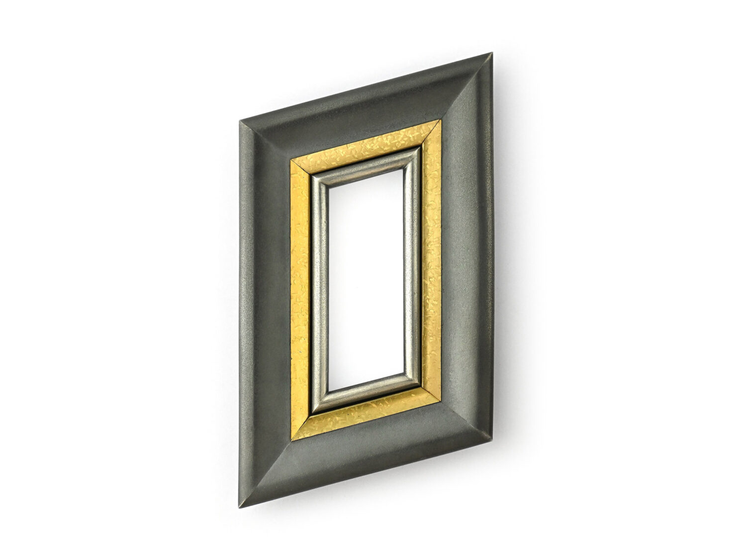 BROOCH, OXIDIZED SILVER, GOLD, WHITE GOLD, 2022