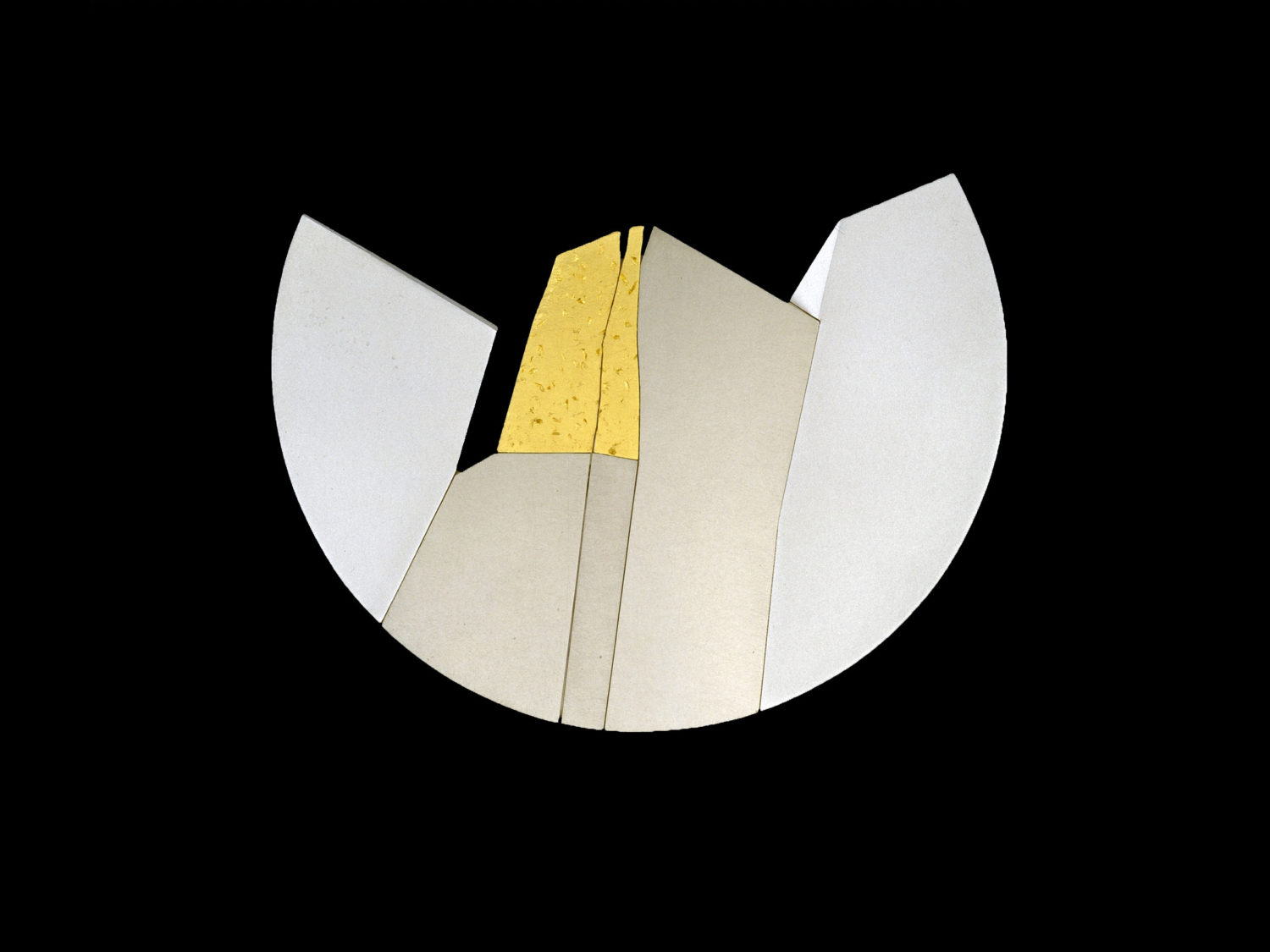 brooch, silver, white gold, gold, 1993