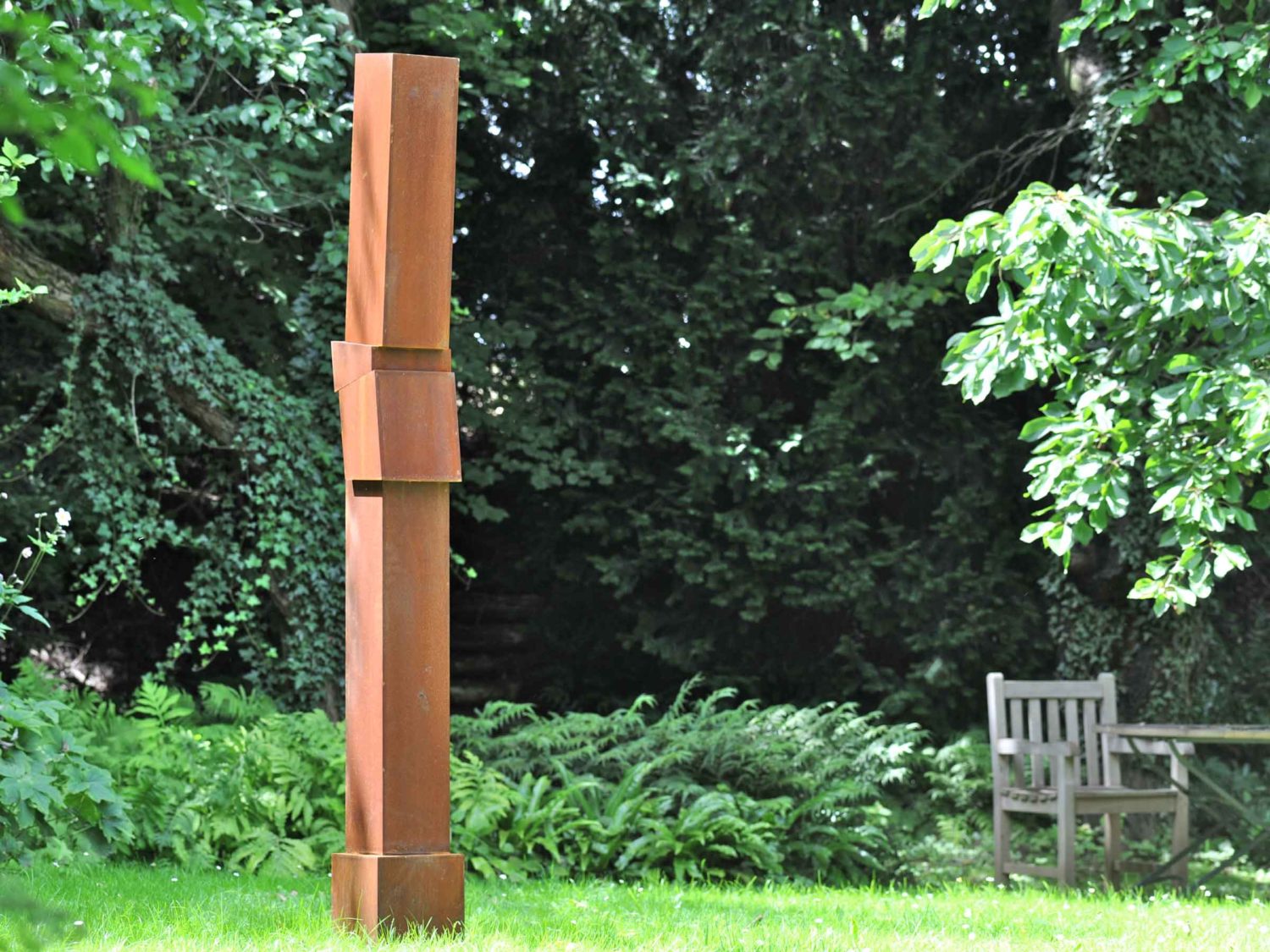 sculpture, corten steel, H 2.20 m, 2009