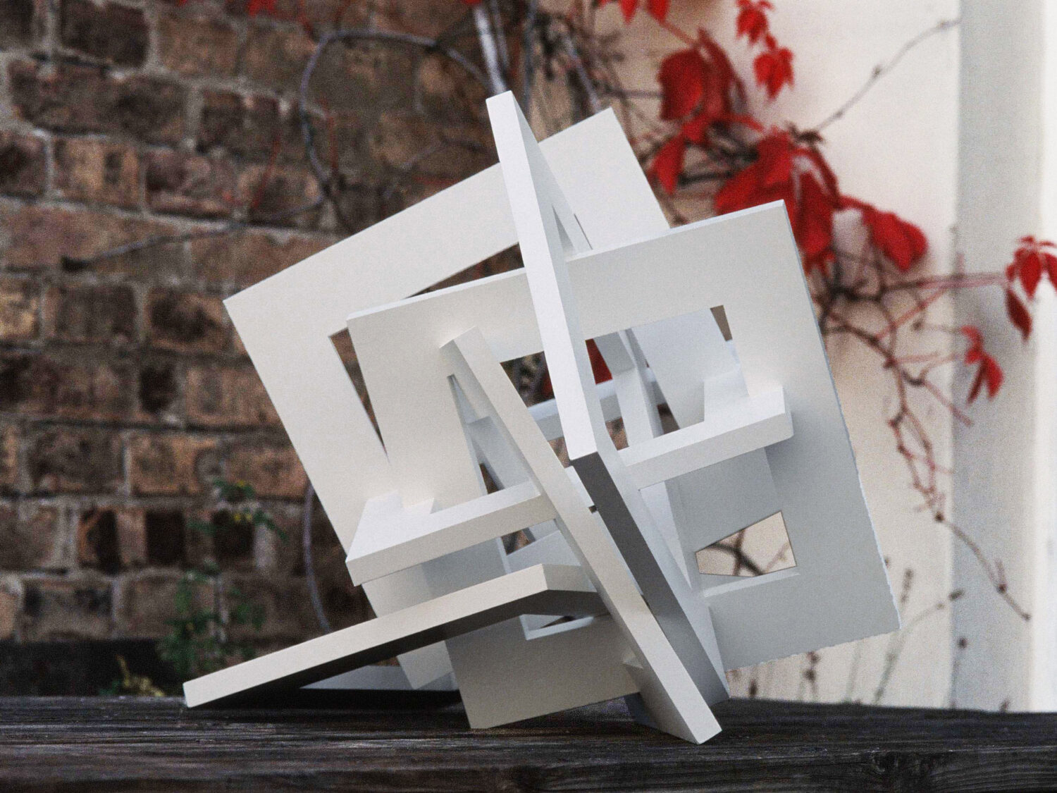 Sculpture, wood, acrylic, 55 × 60 × 45 cm, 2007/08